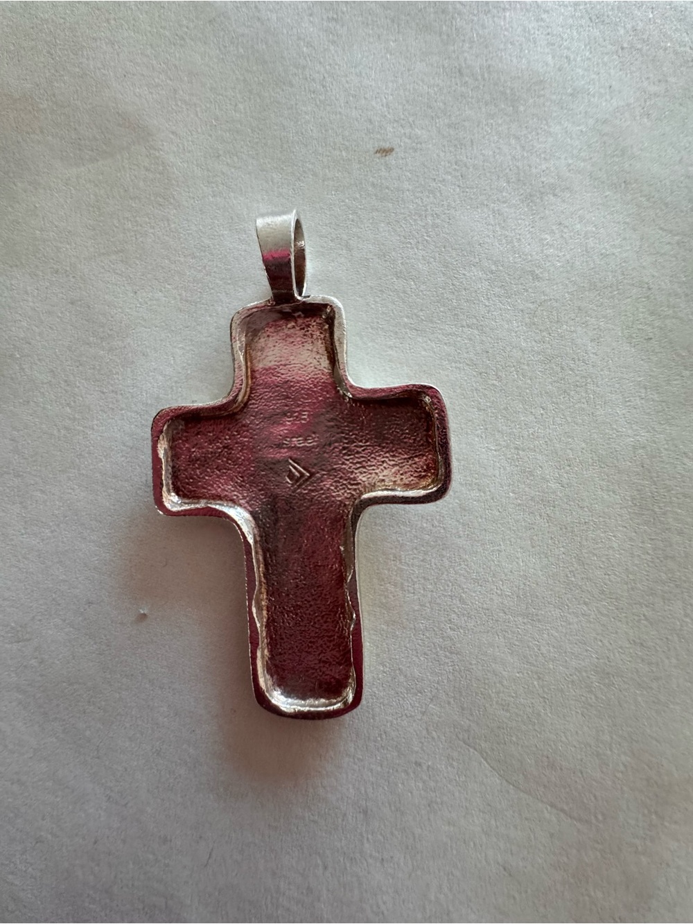 Silpada Sterling Silver  Hammered Cross Pendant - Picture 5 of 8